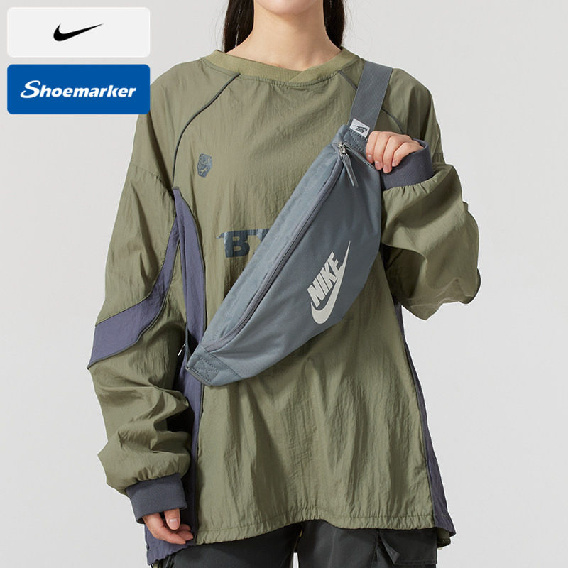 NIKE耐克腰包男包女包秋季新款单肩包斜挎包运动包休闲胸包DB0
