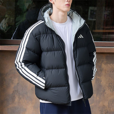 Adidas阿迪达斯男款羽绒服双面可穿款2025新款运动保暖羽绒外套