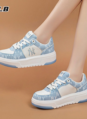 MLB官方男女同款板鞋复古休闲鞋运动学长鞋潮流老花鞋子3ASXS015N