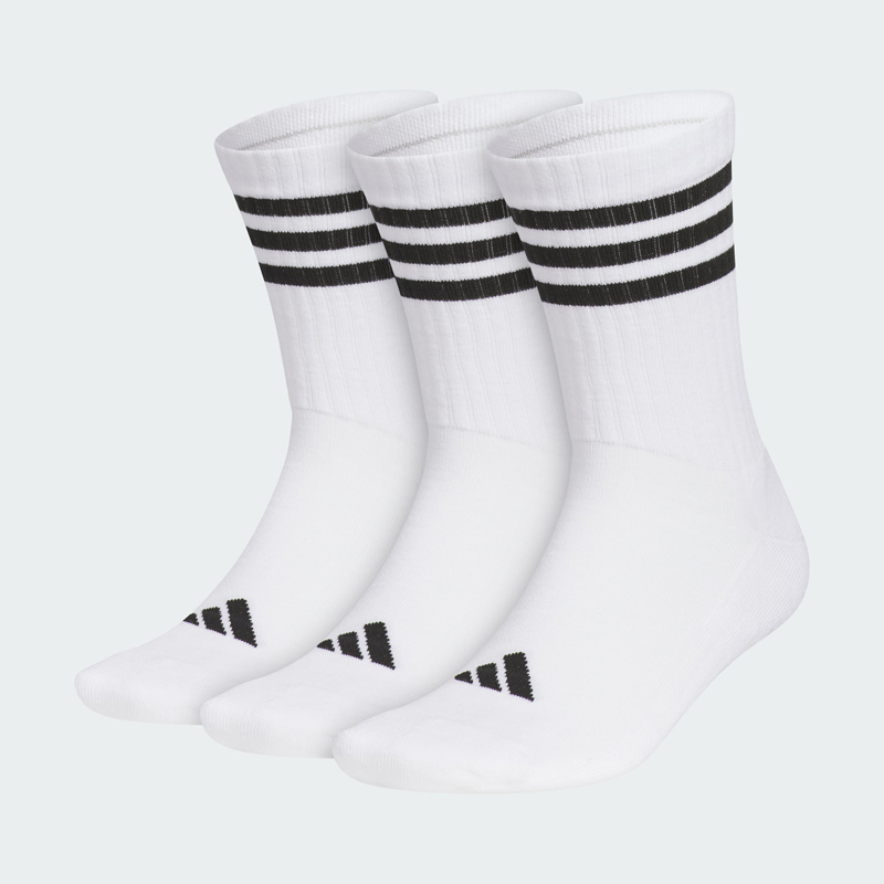 Adidas阿迪达斯官网袜子男袜女袜春季新款透气休闲中筒袜三双装