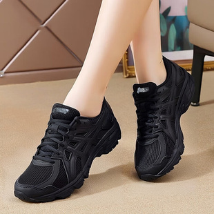 ASICS亚瑟士宽楦跑步鞋女鞋冬季新款JOG 100T慢跑鞋缓震运动鞋子