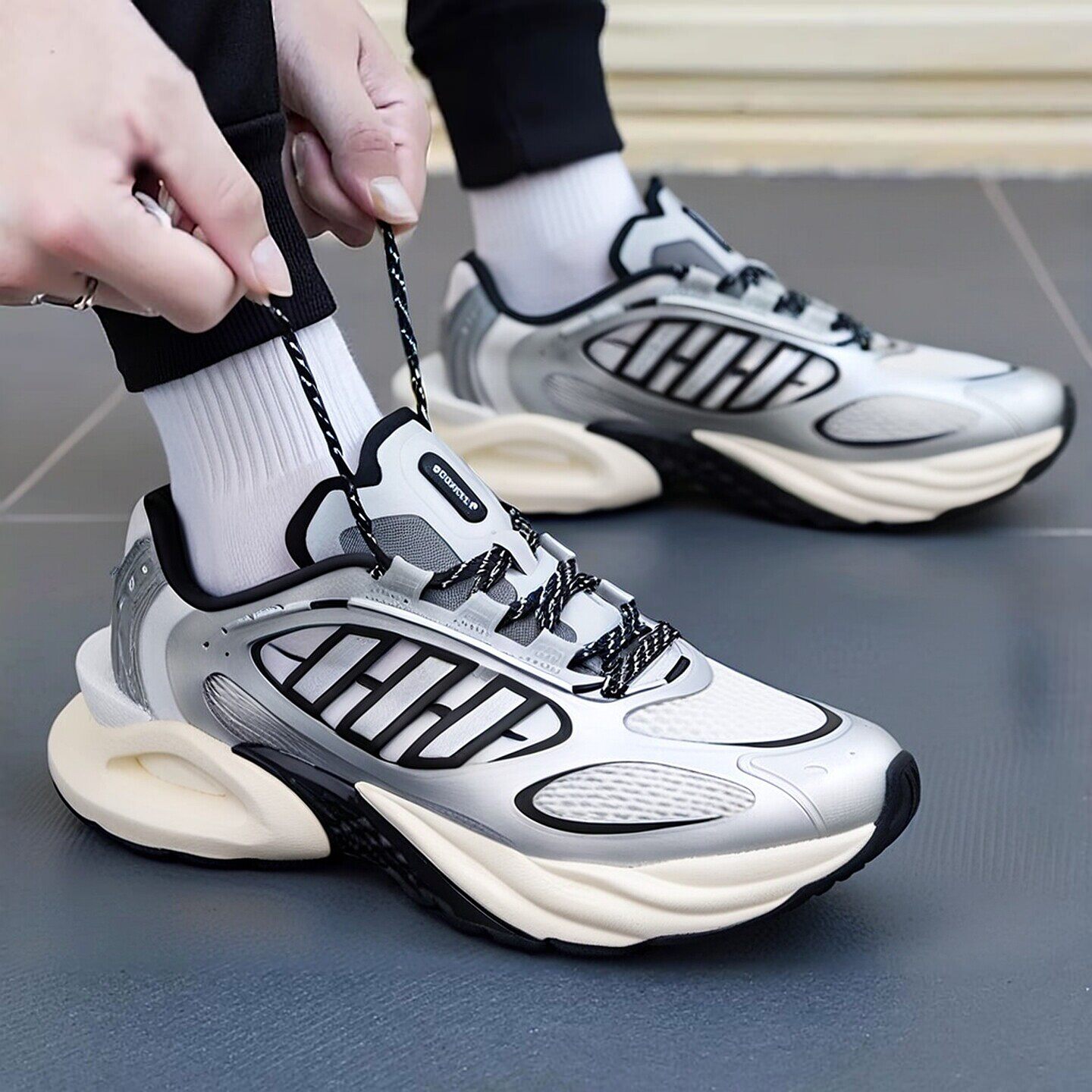 Adidas阿迪达斯正品男鞋春季新款清风鞋运动鞋休闲缓震透气跑步鞋