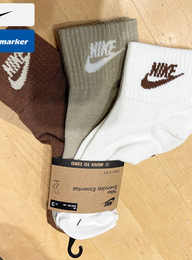 耐克官方Nike正品休闲袜男袜秋季新款运动休闲袜中筒袜袜子DX5074