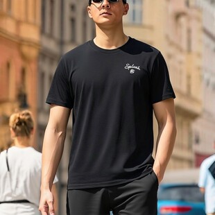 新款 2026春季 运动服健身训练服黑色休闲上衣 T恤男装 安德玛UA短袖