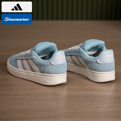 阿迪达斯板鞋官方正品2026春季新款低帮运动鞋厚底休闲鞋子HQ7376