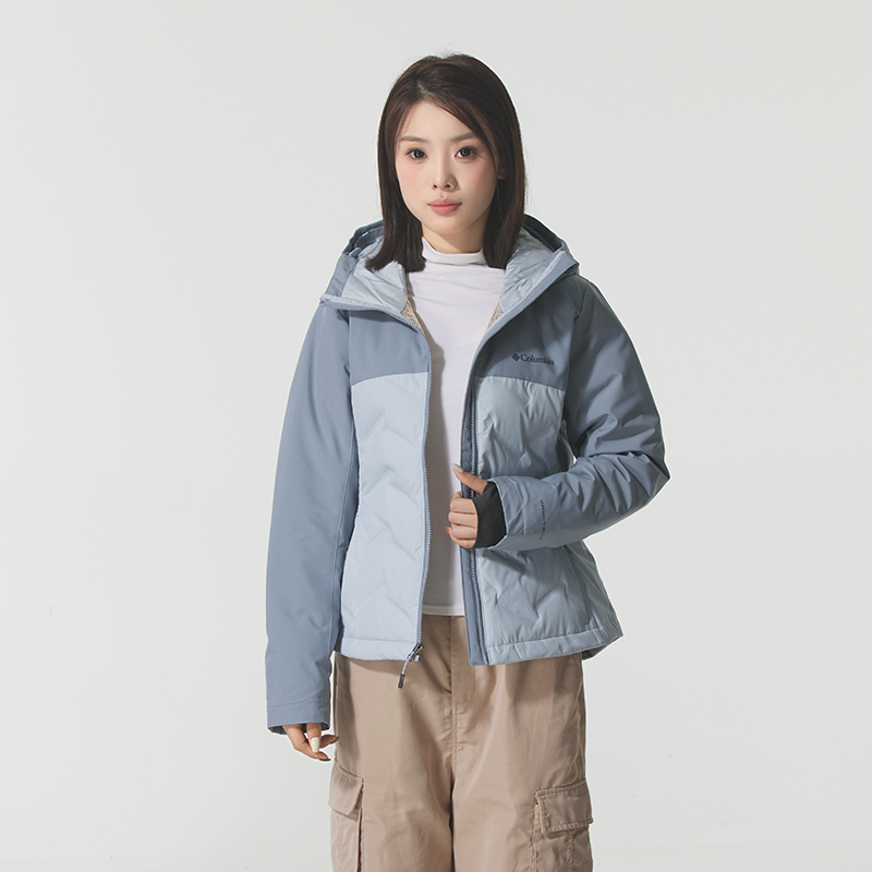 哥伦比亚官方户外羽绒服女2025冬季新款连帽保暖登山运动服XR8598