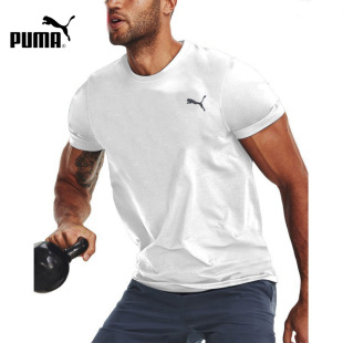 跑步训练健身白色运动T恤527344 男士 PUMA彪马速干短袖 男2026春季