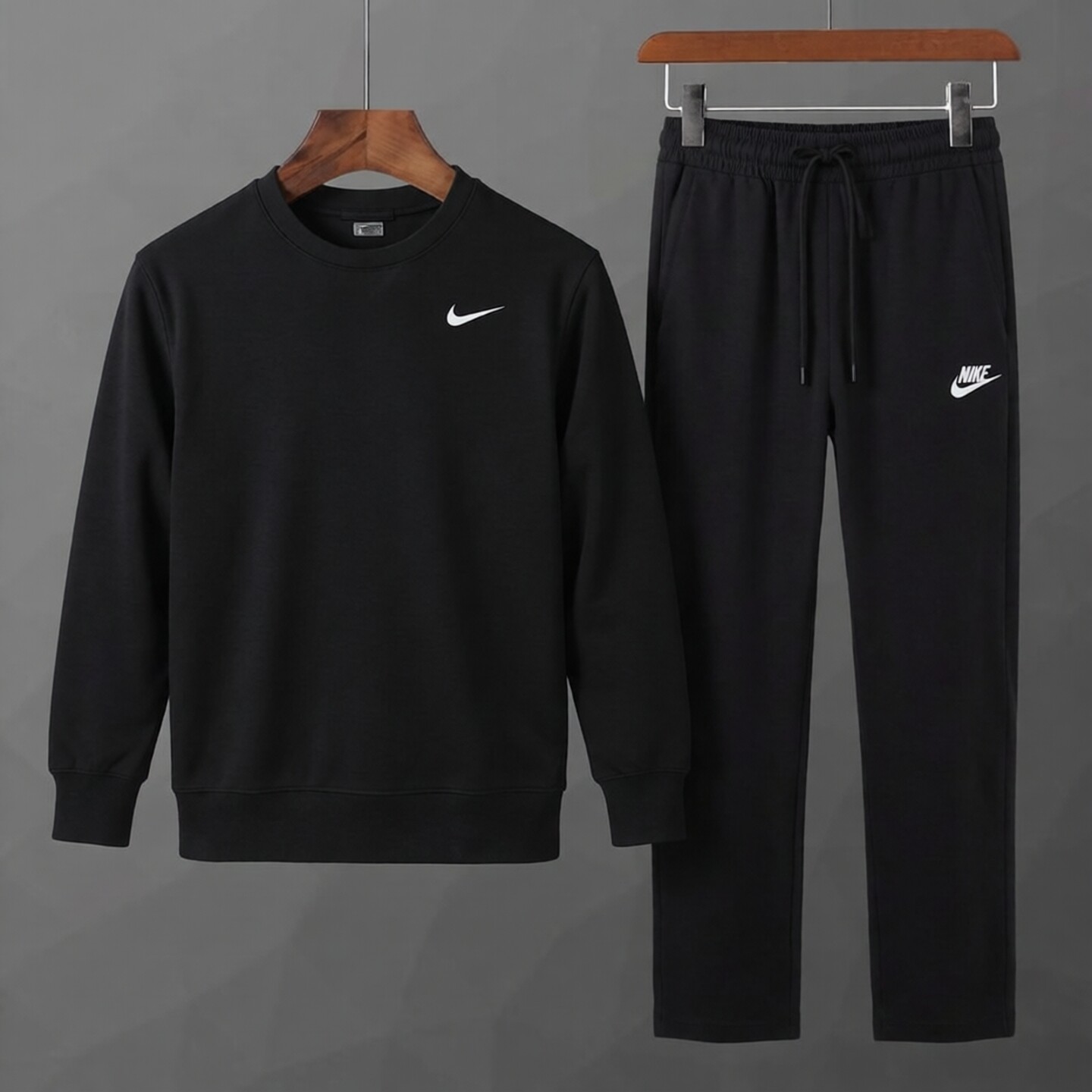 Nike耐克男士运动套装秋季新款跑步透气休闲圆领长袖卫衣宽松长裤