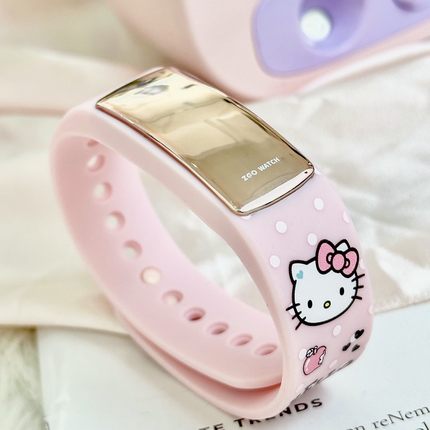 hellokitty联名儿童智能手表女孩无声震动闹钟手环女学生新年礼物