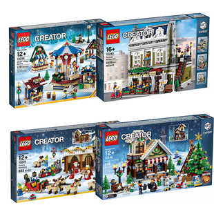 LEGO乐高10245/10249创意系列圣诞老人工作室冬季玩具屋绝版收藏