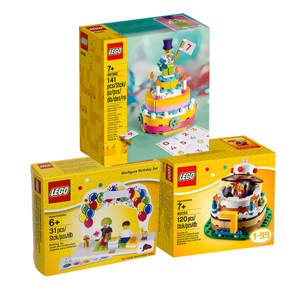 乐高生日套装礼物玩具人仔蛋糕