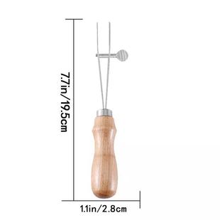 DIY皮革边线器木柄压边划线工具套装菱斩间距线手工皮艺制作推荐