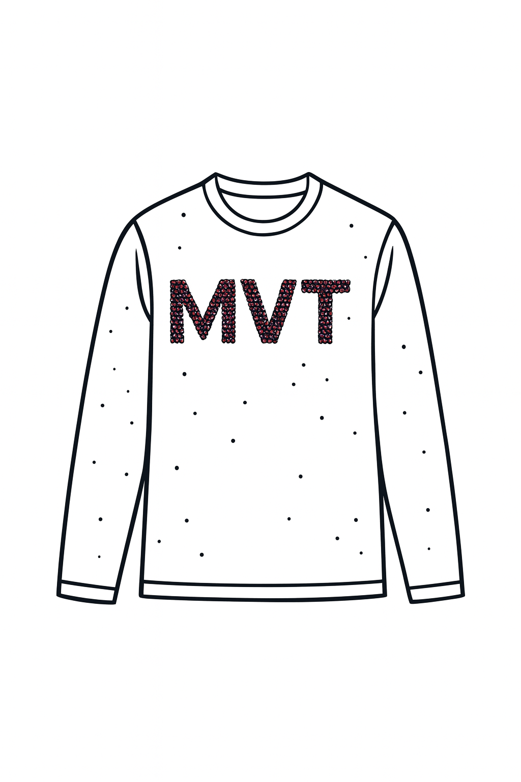 thumbnail for MVT Rhinestone long-sleeve