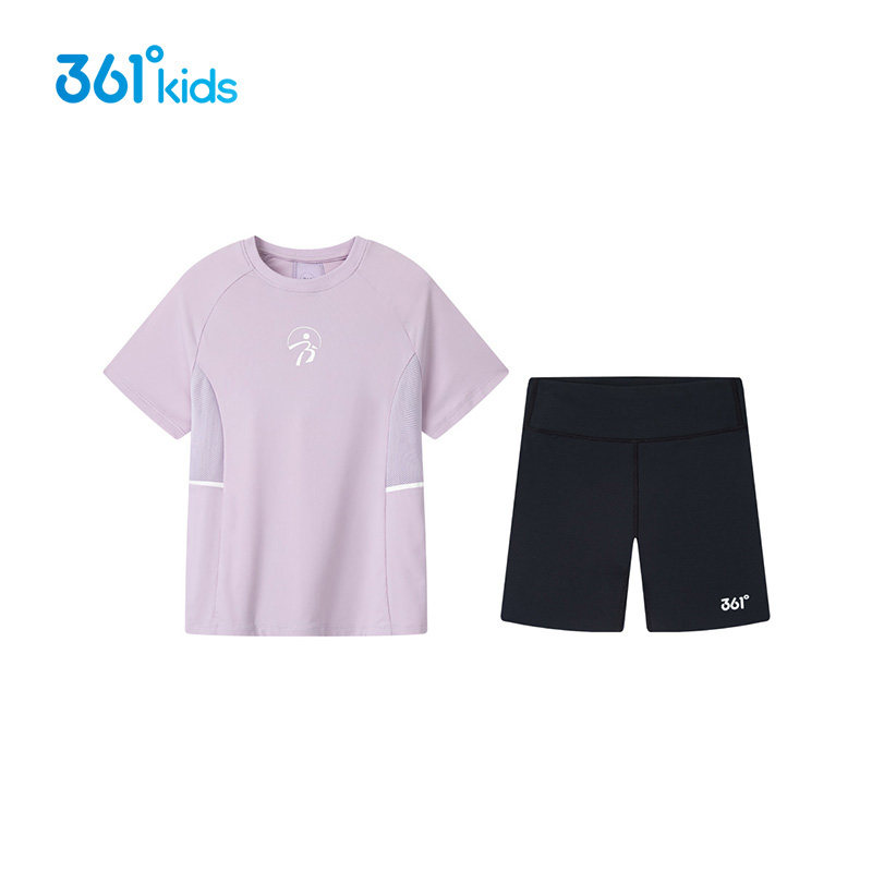 【商场同款】361儿童女童跳绳服套装夏季新款中大童运动套装