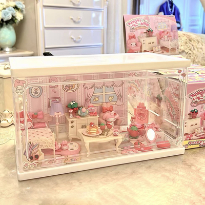 食玩展示盒手办盲盒收纳架