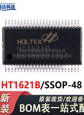 原装正品 HT1621B SSOP-48 RAM映射32*4 LCD控制器芯片I/O MCU
