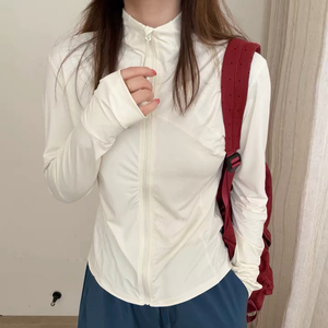夏季新品～韩系轻塑运动立领修身防晒衣防紫外线女生户外出游外套