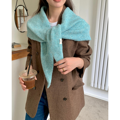 Carrier Egg韩版针织加大羊毛披肩百搭多功能装饰保暖叠穿三角巾