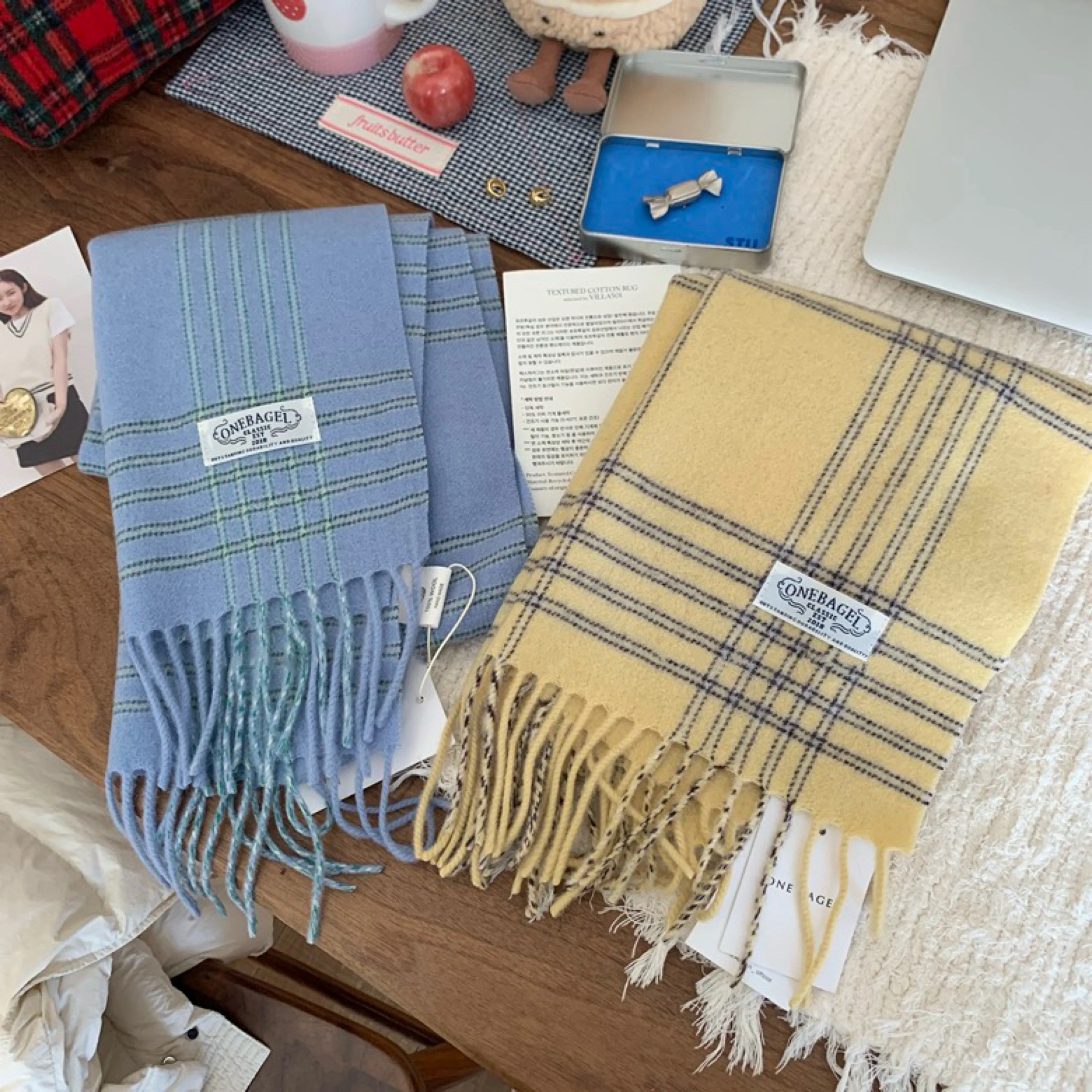 Carrier 韩国美娜同款100%羊毛wool围巾复古保暖百搭格子流苏围脖,服饰配件/皮带/帽子/围巾,围巾/丝巾/披肩,淘宝优惠券,粉丝福利购,淘宝优惠卷