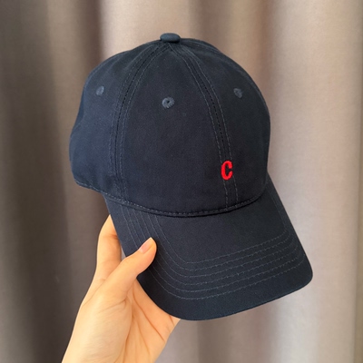 简约百搭～韩国小字母刺绣纯棉棒球帽夏季百搭防晒显脸小棒球帽男