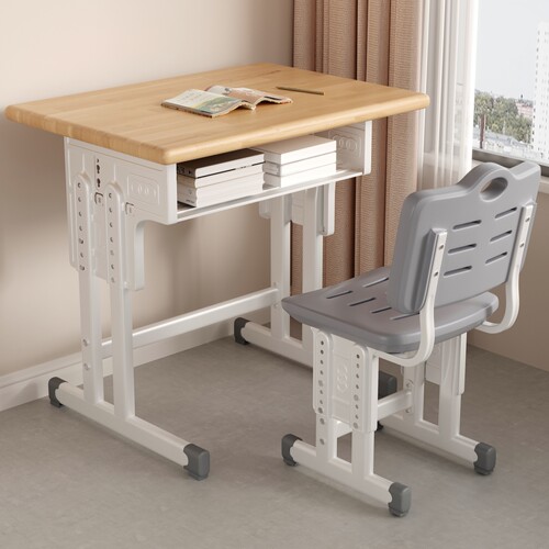 实木课桌椅家用书桌学校培训班桌