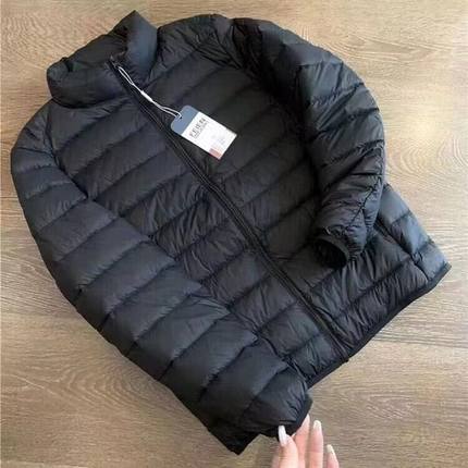 反季清仓秋冬轻薄羽绒棉服男士短款立领连帽中青年轻便薄款外套男