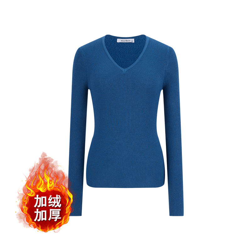 半高领毛衣女秋冬2025新款加厚加绒打底衫春秋内搭一体绒白色上衣