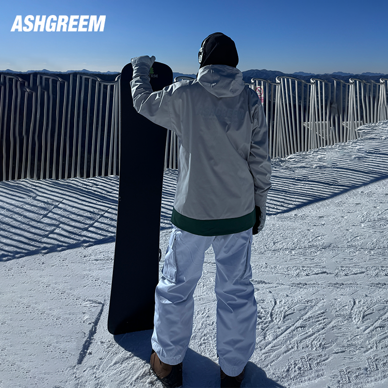 ASHGREEM滑雪服女款套头2024年新款防水防风外套单板保暖运动上衣