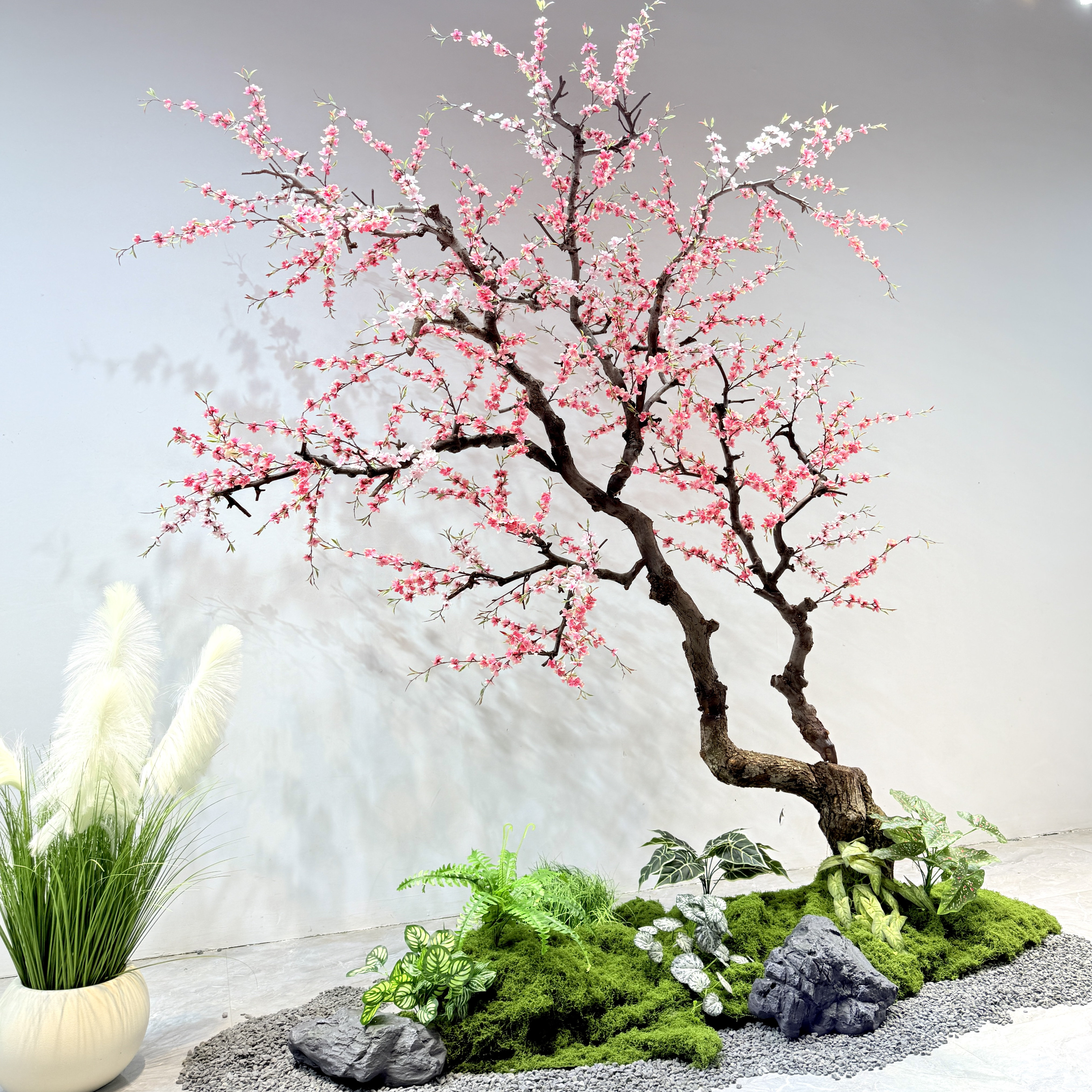 仿真桃花树假桃树大型植物樱花树仿真梅花树许愿树桃花新春装饰树