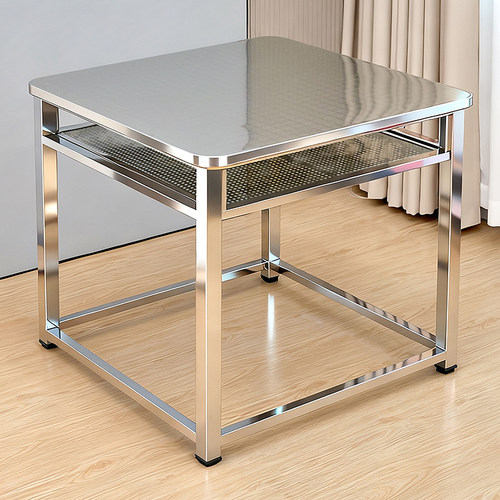 不锈钢加厚可拆烤火餐桌