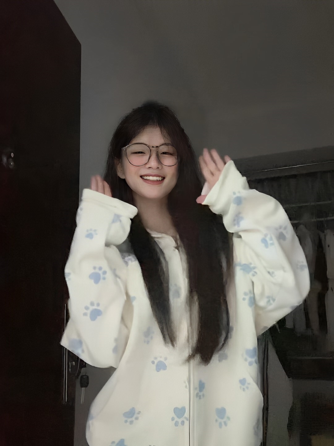 ins超火新款印花連帽外套女秋冬季休閑百搭拉鏈開衫上衣加絨衛(wèi)衣