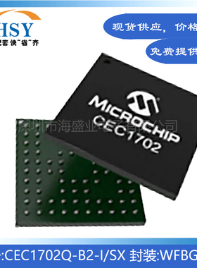 CEC1702Q-B2-I/SX嵌入WFBGA84加密芯片I2C串行SPI接口480kB存储IC