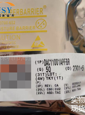 DAC11001APFBR超低噪声低干扰20位单通道模数转换ADC芯片集成电路