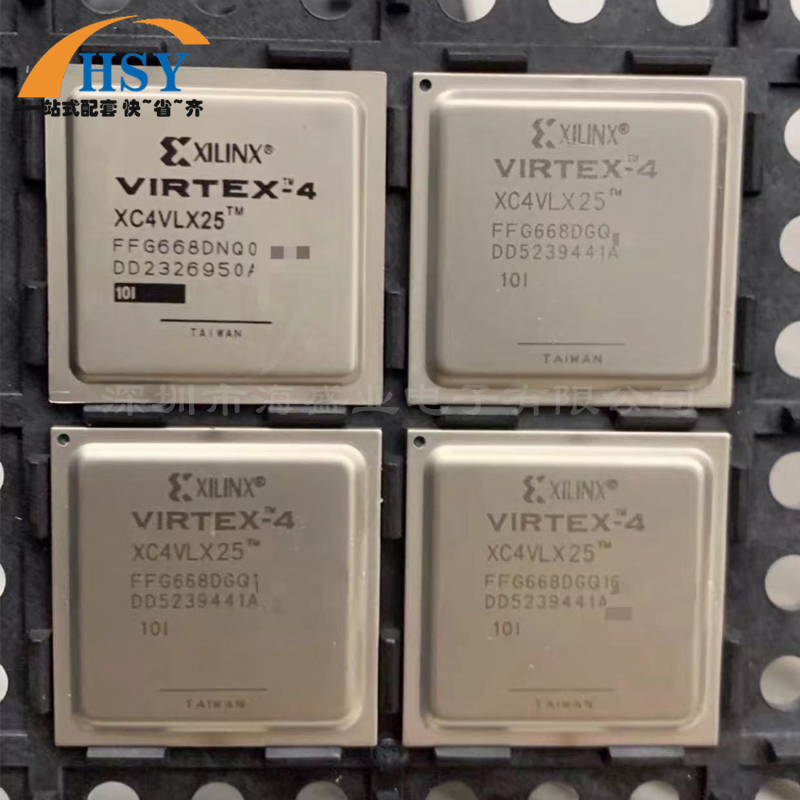 XC4VLX25-10FFG668I 现场可编程门阵列逻辑器件FPGA/CPLD集成芯片