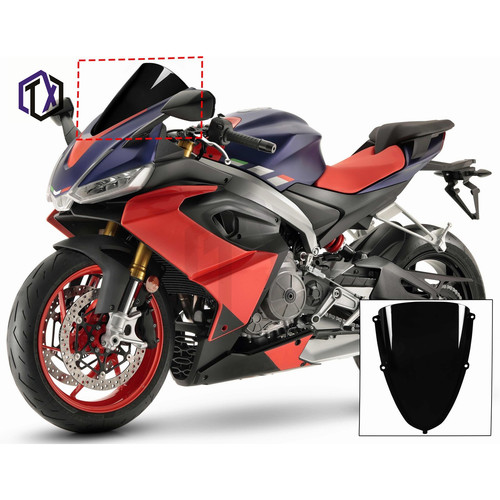 适用阿普利亚Aprilia RS660 20-22年 改装竞技加高前挡风玻璃风挡