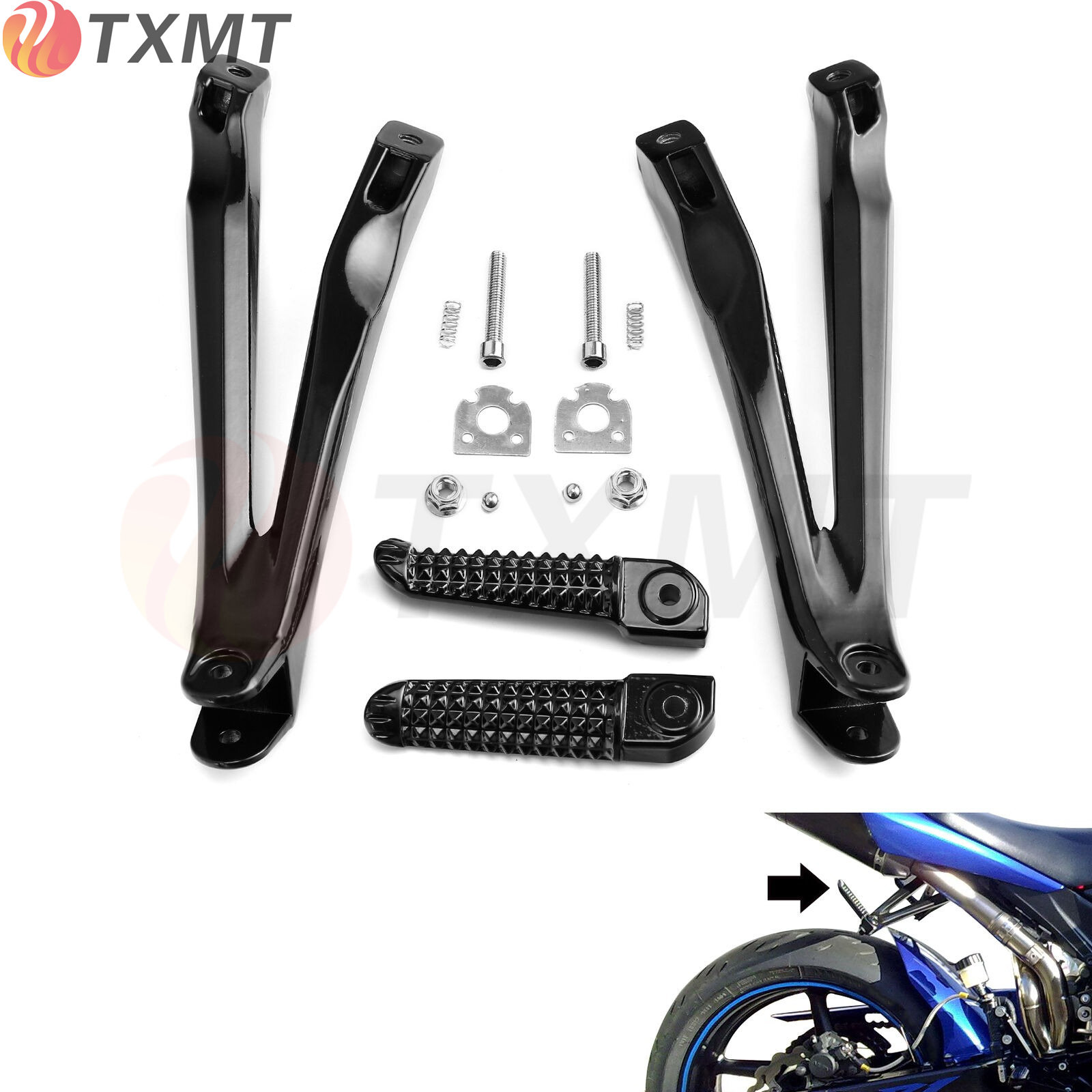 适用于雅马哈R1 YZF1000 2004-2008年后脚踏支架 三角支架总成