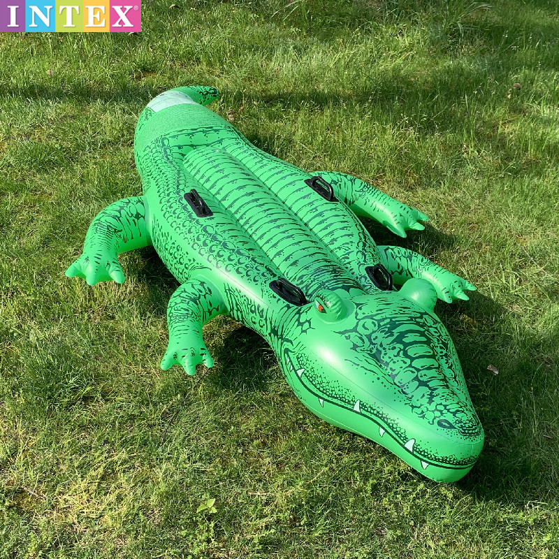 INTEX双人大鳄鱼坐骑游泳圈