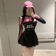 AYSTUDIO2026新款 防晒保守遮肉温泉度假冲浪服 泳衣女连体运动长袖