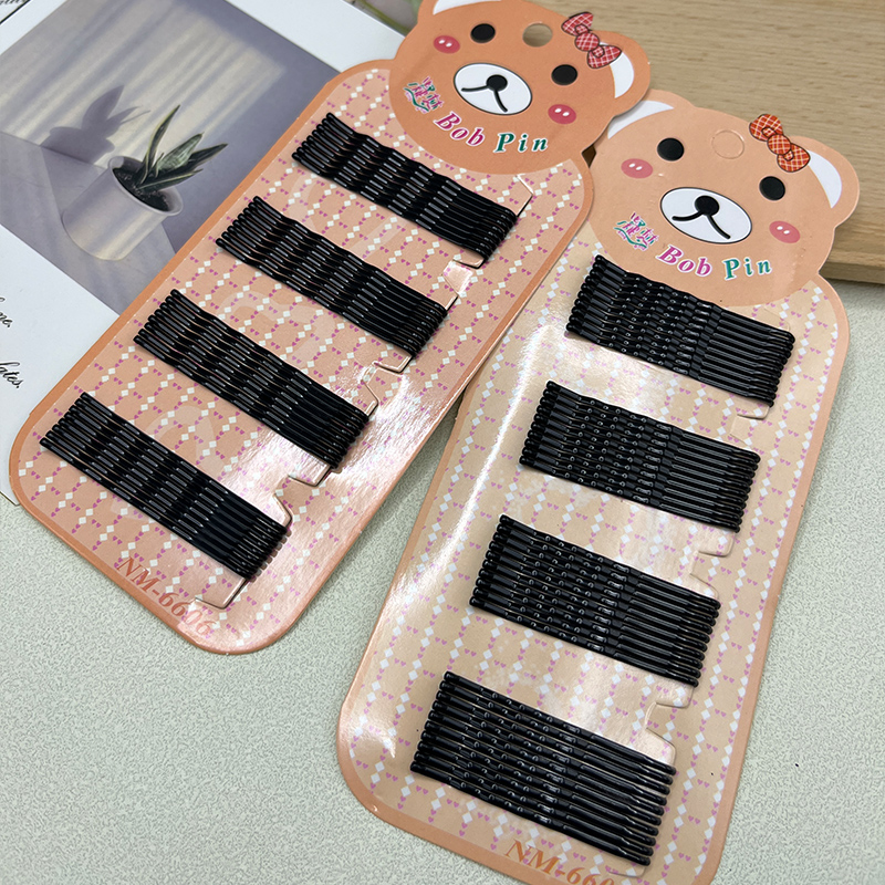 基础款黑色一字夹碎发卡子