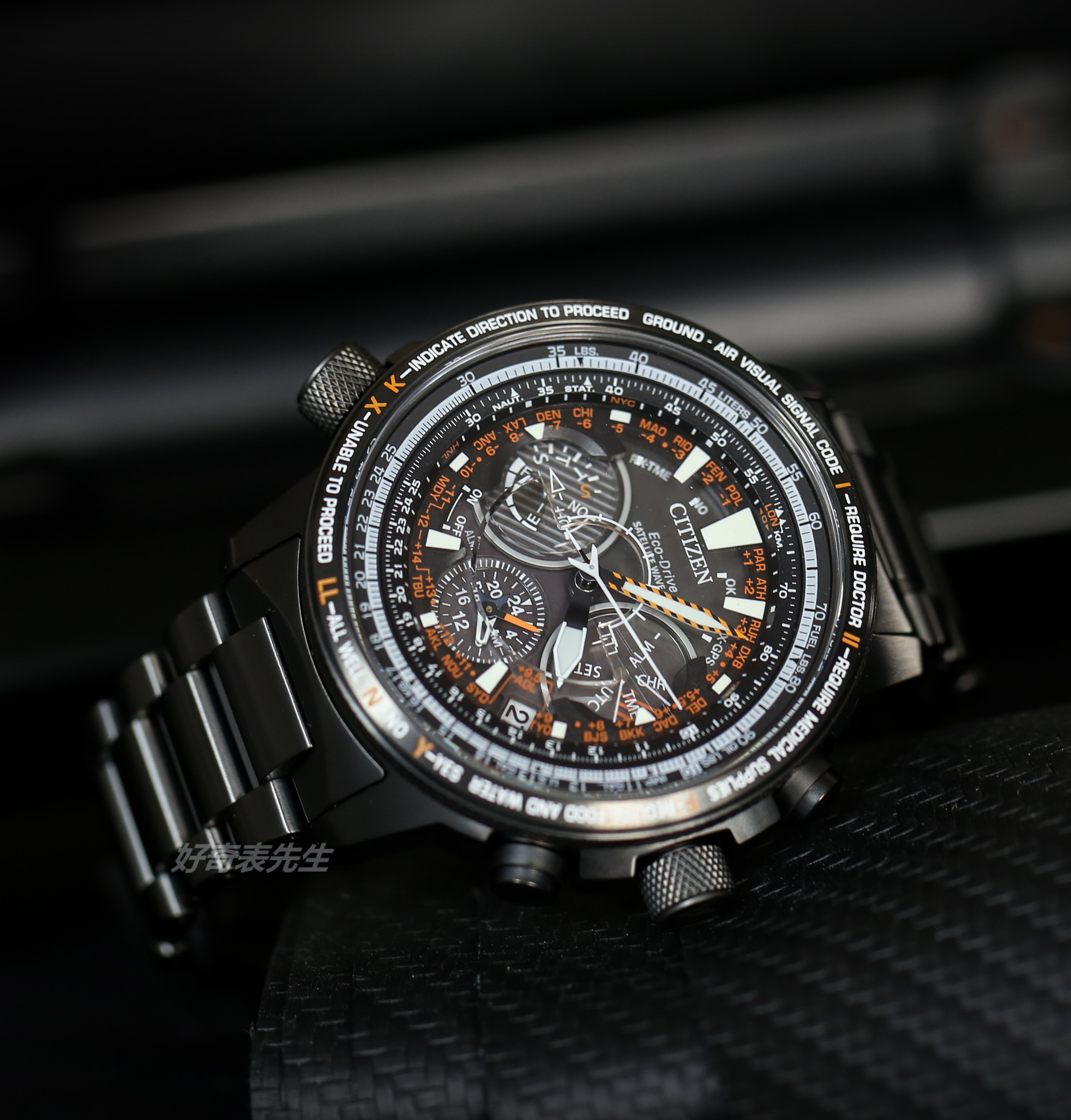 西铁城空中之鹰30周年gps卫星电波手表男表cc7015-55e cc7014-82e
