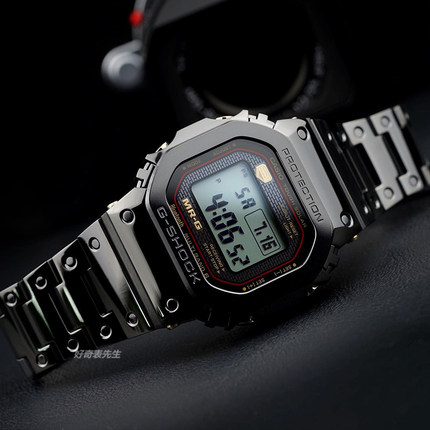 卡西欧g-shock mrg小方块钛合金复古手表男mrg-b5000b-1 b5000d-1