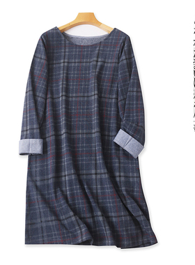 日单印花加绒卫衣 秋冬新款女装时尚减龄圆领套头长袖中长款27636