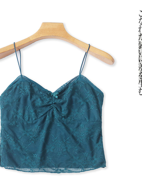 短款蕾丝背心  夏季新款外贸女装松紧吊带纯色弹力内搭外穿30611