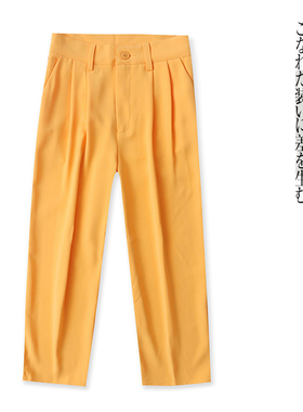 休闲阔腿裤 春秋新款外贸女装时尚高腰拉链纽扣窄版直筒长裤29104