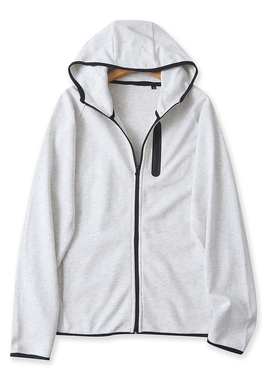 运动休闲开衫外套   秋季新款外贸女装连帽拉链插肩长袖外套32543