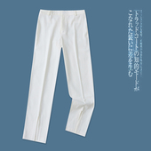 减龄高腰拉链纽扣显瘦长裤 时尚 30530 春秋新外贸女装 直筒开叉西裤