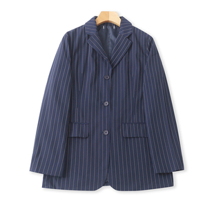 外套 领单排扣双口袋长袖 春秋新款 西装 外套33829 女时尚 日单西装