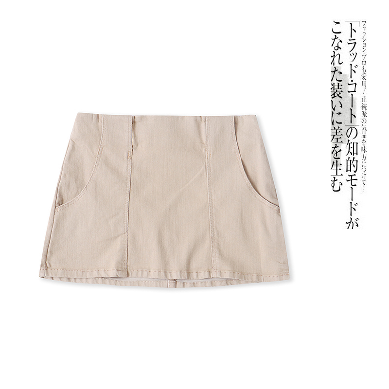 牛仔短半裙  夏季新女时尚青春自然腰侧拉链包臀显瘦半身裙31587