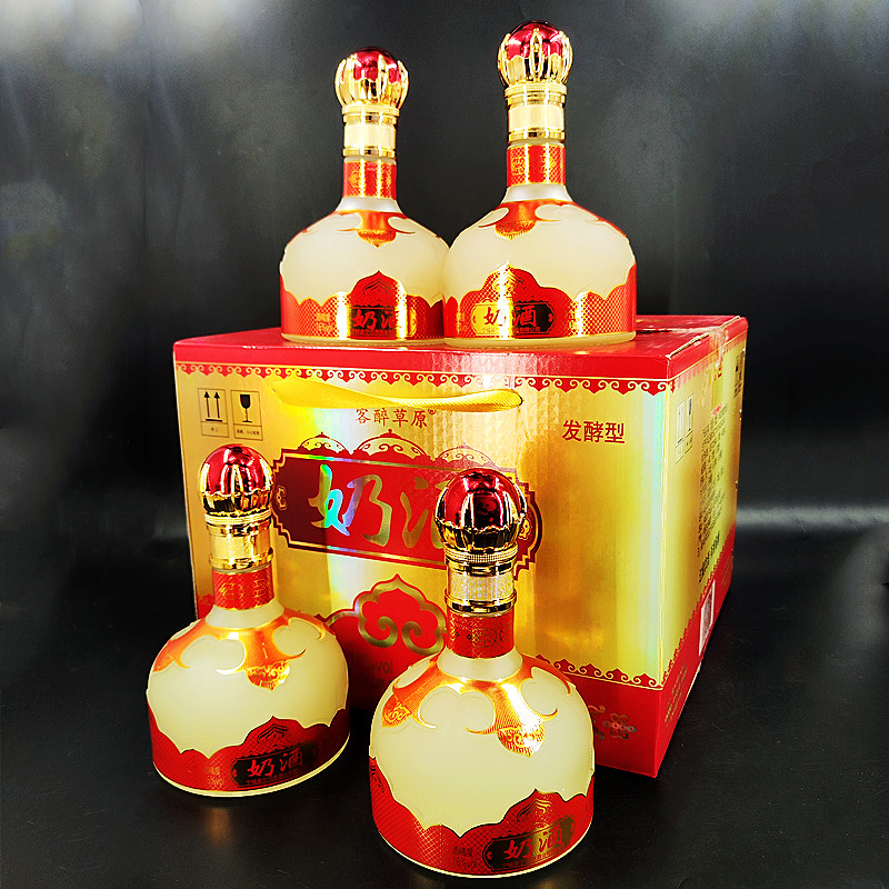 宁河源奶酒半甜发酵奶酒4瓶