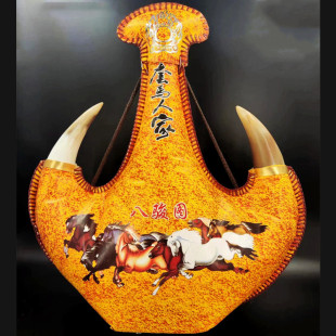 内蒙酒3斤装牛角皮壶奶酒42度奶香型奶酒皮囊酒高度蒙古酒